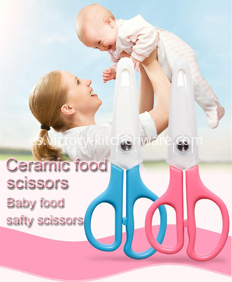 Tijeras de seguridad para alimentos para bebés Baby food safety scissors